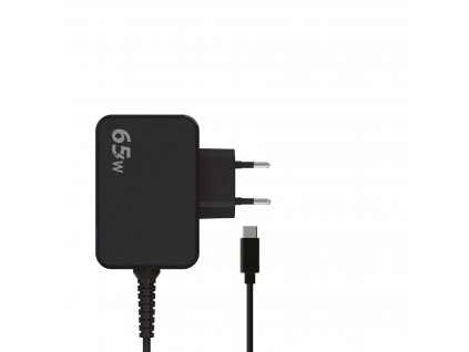 Univerzální nabíječka pro notebook s kabelem Type-C 65W (Černá)