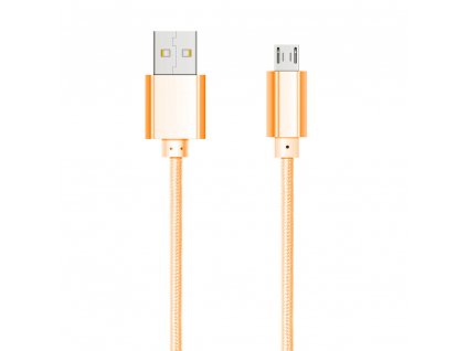 Walnut kabel - Micro USB (złoty)