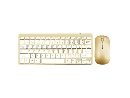 Bluetooth Keyboard with Mouse - gold