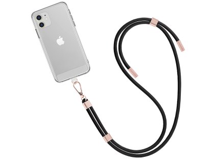 Crossbody lace strap - czarny