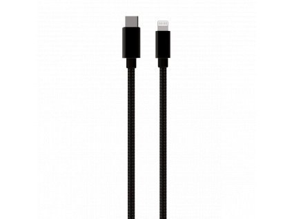 Datový kabel USB-C x Lightning 0,5m 30W - černý
