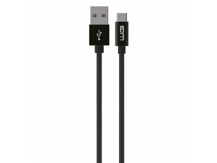 Datový kabel USB-A x USB-C 0,5m 60W - černý