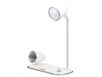 Retro Kathie LED Lamp with Wireless Charging - white
