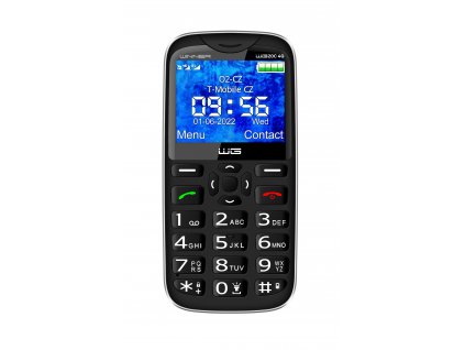 Telefon pro seniory WG20 C (Černý)