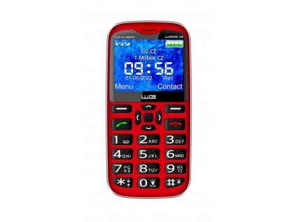 Telefon pro seniory WG20 C (Červený)