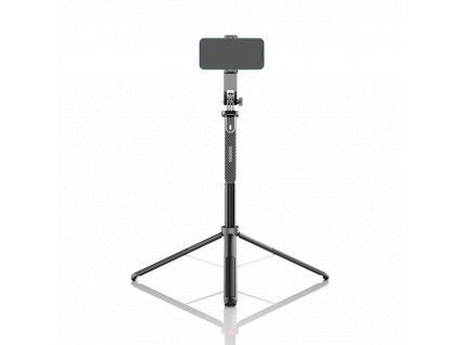 Telescopic Selfie Stick WG 7 SellPhi with Tripod and Bluetooth - black