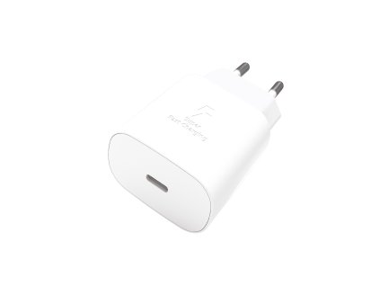 Síťová nabíječka 1x USB-C 25W - bílá