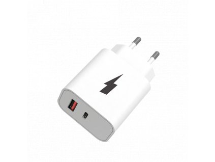 Síťová nabíječka 2x USB 20W -bílá