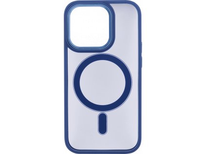 Pouzdro Iron Eye s podporou MagSafe iPhone 14 Pro - tmavě modré