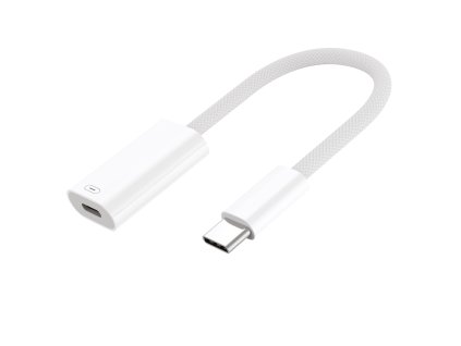 Adaptér USB-C x Lightning - bílý