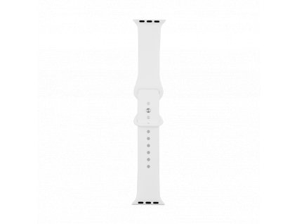 Náhradní silikonový řemínek pro Apple iWatch 42/44/45/46/49 mm (Bílý)