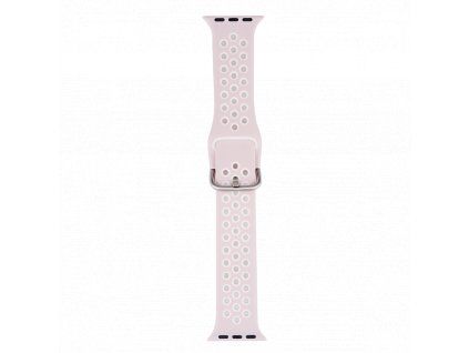 Silicone Strap for Apple iWatch 38/40/41/42mm - pink/white