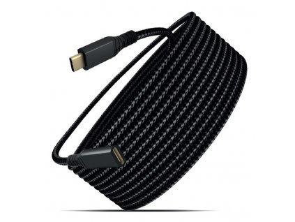 Prodlužovací kabel USB-C (male) na USB-C (female) 2m (Černý)
