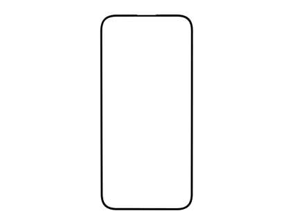 Premium 4D Full Glue Tempered Glass for iPhone 15 Plus/16 Plus - Black