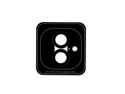 Ochranné sklo na objektiv iPhone 16/16 Plus - černé