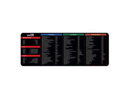 Office Mouse Pad WG 5 - Shortcuts