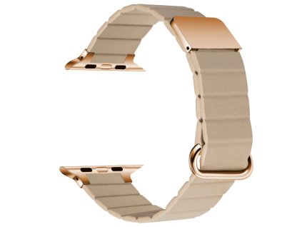 Náhradní řemínek iWatch 38/40/41/42mm/fiber leather/khaki