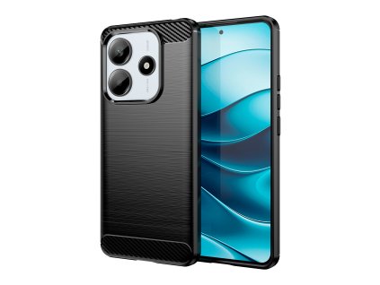 Pouzdro Carbon Xiaomi Redmi Note 14 5G - černé