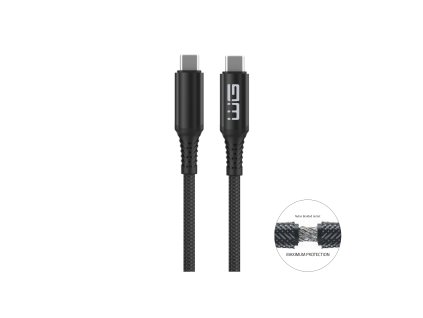 Datový kabel USB-C x USB-C 1m 240W - černý