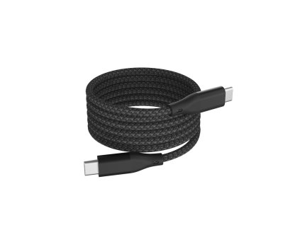 Datový kabel magnetický USB-C x USB-C 1m 60W - černý