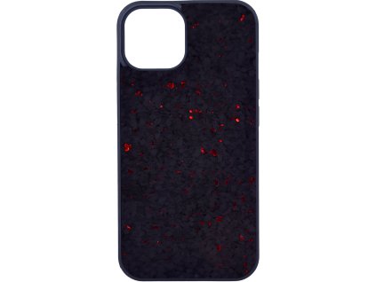 Etui MystiQ z obsługą MagSafe iPhone 15 - czarno-czerwone