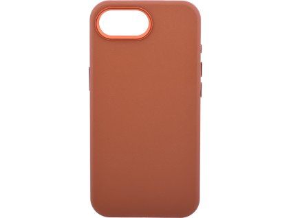 Leather Frame Case with MagSafe Support for iPhone 16e/17e - Brown