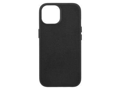 Etui Leather z obsługą MagSafe iPhone 15 - czarne
