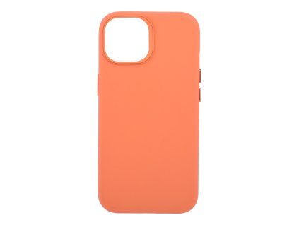 Leather Frame Case with MagSafe Support for iPhone 15 - Orange