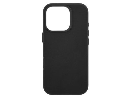 Leather Frame Case with MagSafe Support for iPhone 16 Pro - Black