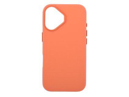 Leather Frame Case with MagSafe Support for iPhone 16 - Orange