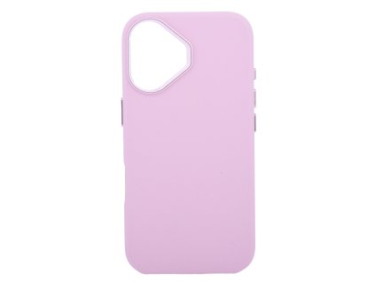 Etui Leather Frame z obsługą MagSafe iPhone 16 - różowe