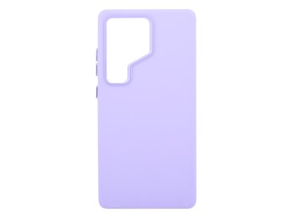 Pouzdro Leather Frame s podporou MagSafe Samsung Galaxy S25 5G - fialové