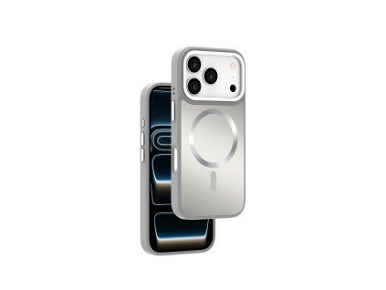 Shining Elegance Case with MagSafe Support for iPhone 17 Pro - Silver