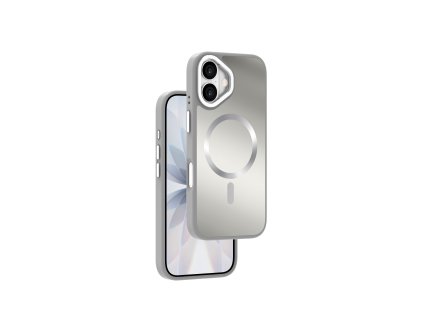 Etui Shining Elegance z obsługą MagSafe iPhone 17 - srebrne