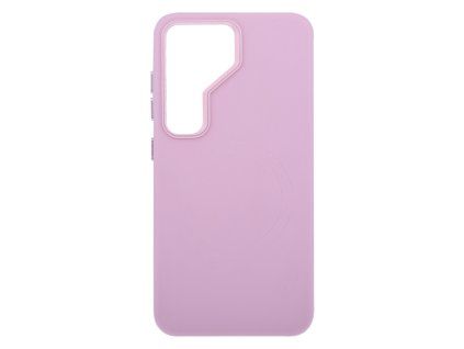 Leather Frame Case with MagSafe Support for Samsung Galaxy S24 5G - Pink