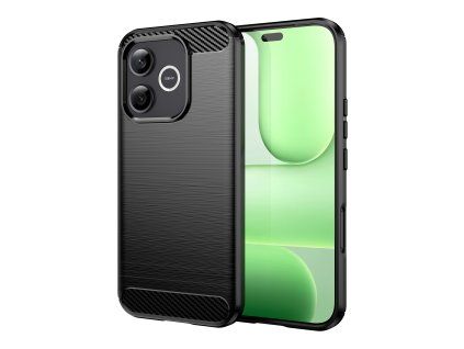 Carbon Case for Honor 600 Lite 5G - Black