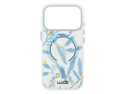 Etui Floral z obsługą MagSafe iPhone 17 Pro - niebieski