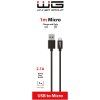 Data Cable USB-A to Micro USB 1m 2.1A - black
