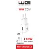 Ładowarka sieciowa FAST 1x USB 15W + kabel Micro USB - biała