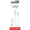 Data Cable USB-A to Lightning 2m 2.4A - white