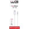 Datový kabel USB-A x Lightning 2m 2.4A - bílý