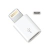 Adapter Micro USB x Lightning - biały