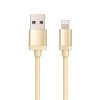 Kabel do transmisji danych USB-A x Lightning MFI 1m 2.4A - złoty