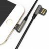 Gaming Data Cable USB-A 90° to Micro USB 1m 2.1A - black