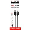 Datový kabel USB-A x Micro USB 1m 2.1A - černý
