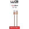 Data Cable USB-A to Micro USB 1m - pink