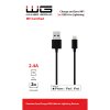 Kabel do transmisji danych USB-A x Lightning MFI 2m - czarny