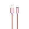 Data Cable USB-A to Lightning 1m 2.1A - pink