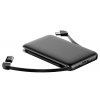 Powerbanka 5 000 mAh + 2x kabel - černá