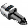 Car Charger 2x USB 18W + FM Transmitter - black/silver